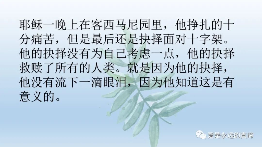 爱是永远的真谛