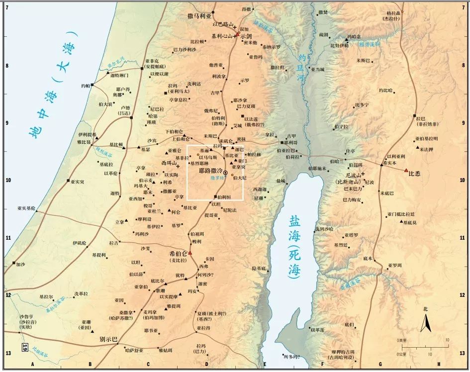 圣经地图12张