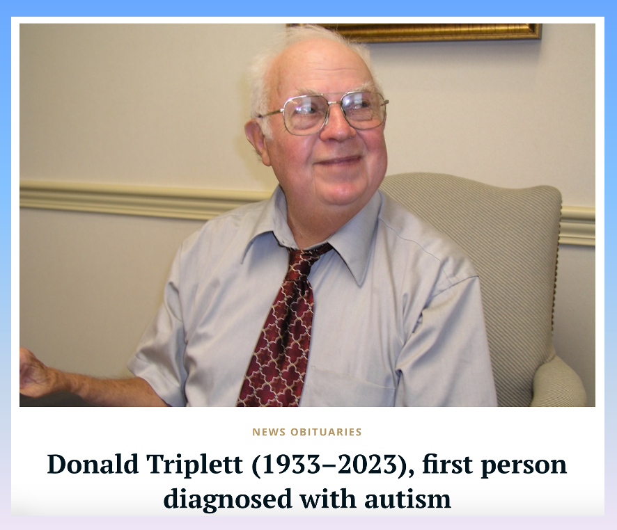 纪念：Donald Triplett，世界上第一个被诊断自闭症的男孩去世了