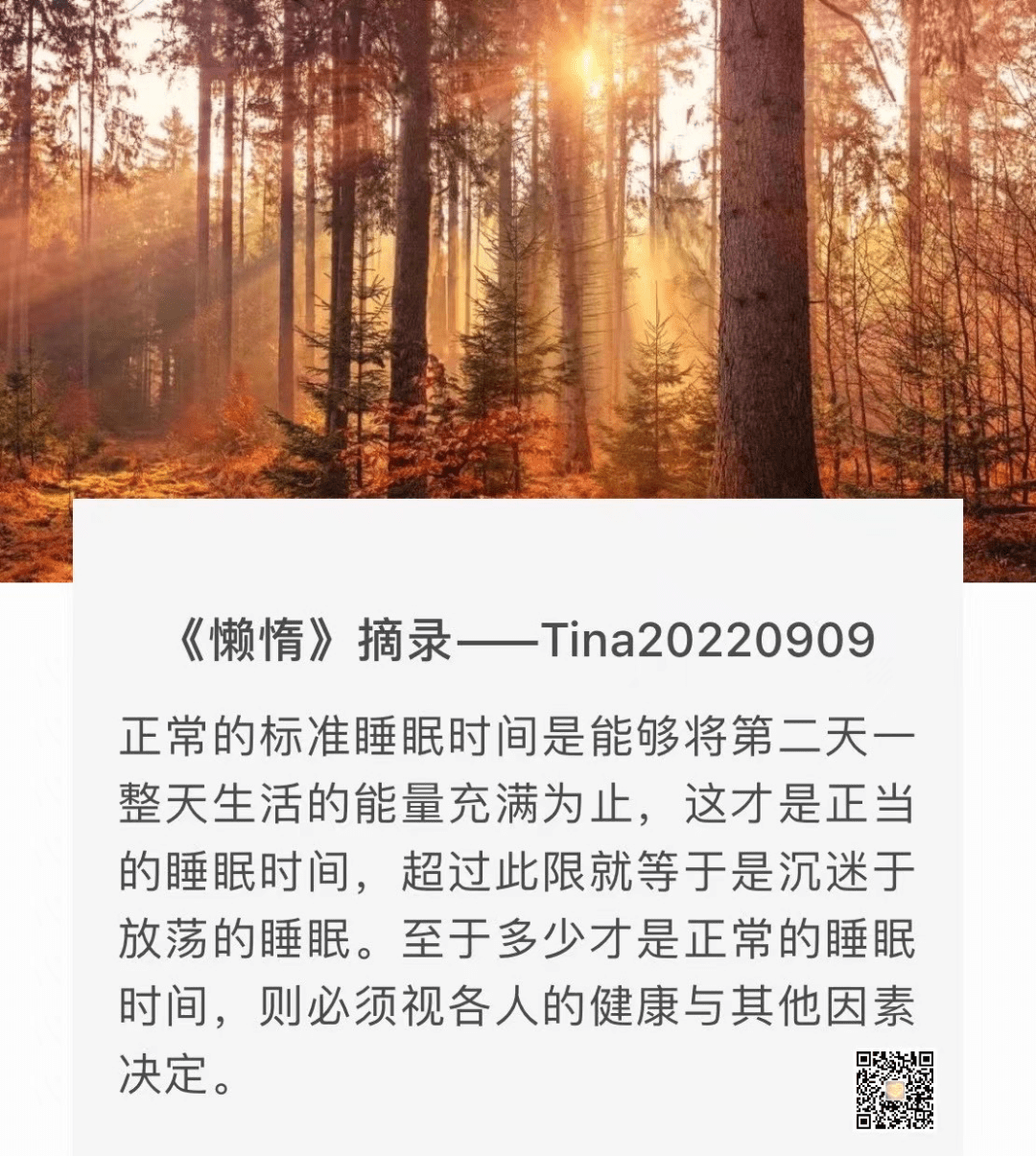 小舒 | 何为懒惰？